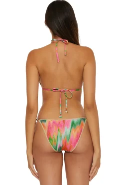 Becca by Rebecca Virtue Triangle|Halter-Cheryl Metallic Triangle Bikini Top