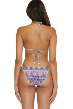 Becca by Rebecca Virtue Triangle|Halter-Cheryl Metallic Triangle Bikini Top
