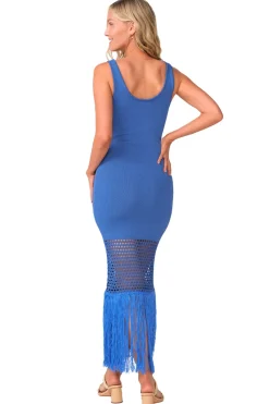 PQ Swim Sundresses-Claudia Fringe Maxi Dress