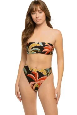 Farm Rio Halter|Bandeau-Coconut Night Bandeau Bikini Top