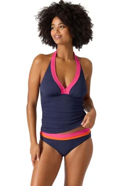 Tommy Bahama Halter|Tankinis-Color Block Halter Tankini Top