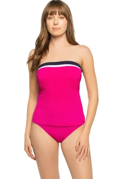 Tommy Bahama Bandeau|Tankinis-Colorblock Bandini Molded Bandeau Tankini Top