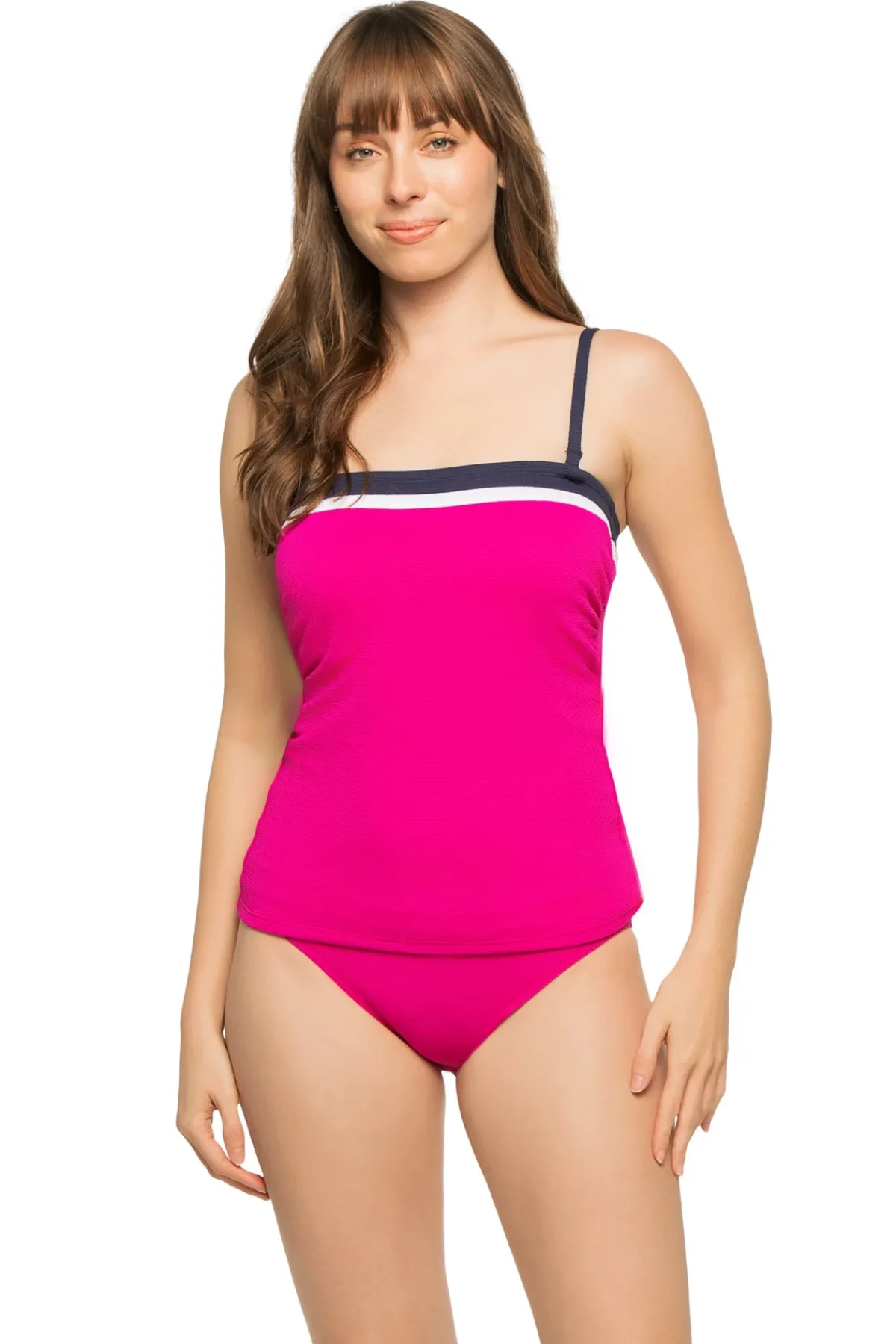Tommy Bahama Bandeau|Tankinis-Colorblock Bandini Molded Bandeau Tankini Top