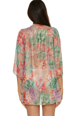 Becca by Rebecca Virtue Kimonos / Robes-Coral Reef Kimono