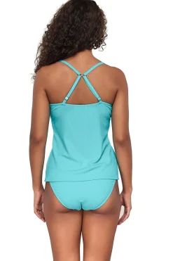 Sunsets Tank|Tankinis-Coralie Convertible Strap Tankini Top (D+ Cup)