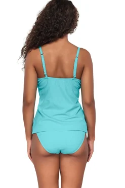 Sunsets Tank|Tankinis-Coralie Convertible Strap Tankini Top (D+ Cup)