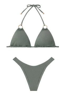 Vitamin A Triangle|Halter-Cosmo Sliding Triangle Bikini Top