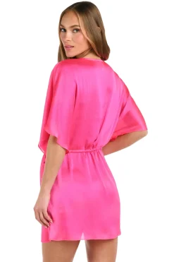 Sunshine 79 Tunics-Crinkle V-Neck Tunic Cover Up
