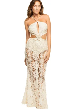PatBo Sundresses-Crochet Lace Cutout Maxi Dress