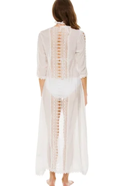 Elan Kimonos / Robes-Crochet Long Cover Kimono