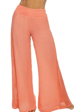 Elan Matching Sets|Bottoms-Crochet Smocked Pants