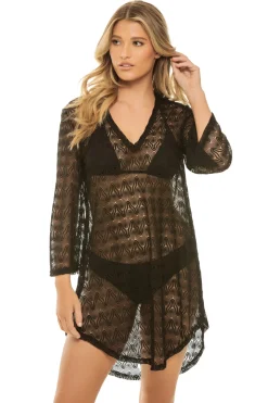 Elif Tunics-Crochet V-Neck Tunic