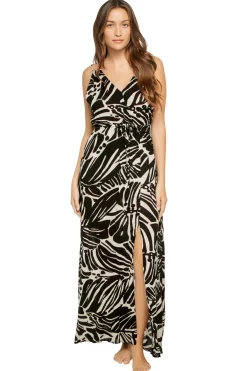 Elan Sundresses-Crossover Maxi Dress