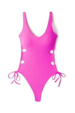 Summerful High Leg|Tank-Curacao One Piece Swimsuit
