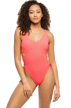 Summerful High Leg|Tank-Curacao One Piece Swimsuit
