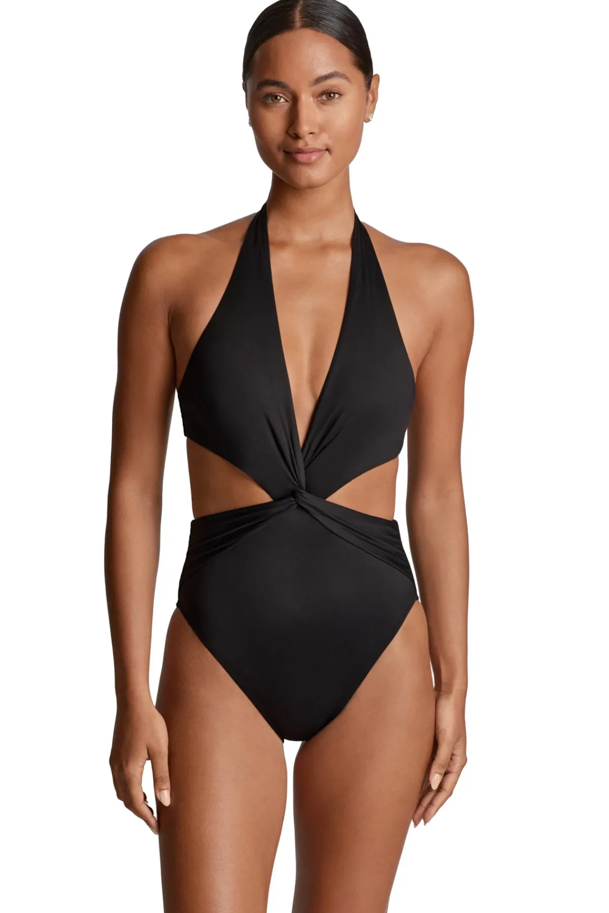 Lauren Ralph Lauren Monokini / Cut Out|Halter-Cutout Halter One Piece Swimsuit