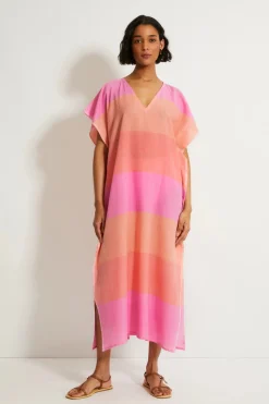 Lemlem Caftans-Dalila V-Neck Caftan