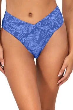 Swim Systems High Leg|High Waist-Delfina V Front High Waist Bikini Bottom