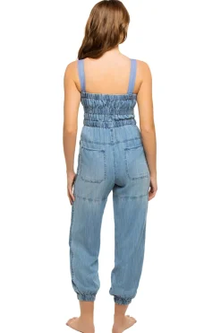 Elan Jumpsuits / Rompers-Denim Jumpsuit