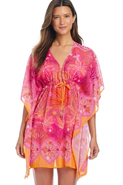 Bleu Rod Beattie Caftans-Desert Bloom Chiffon Caftan
