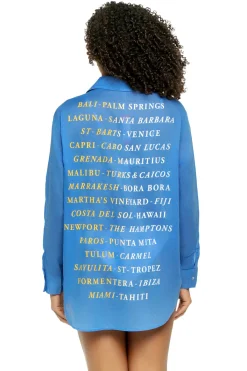 Sundry Shirt Dresses-Destinations Oversized Shirt Dress