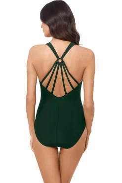 Magicsuit Plunge|One Pieces-Drew Twist Front Plunge One Piece Swimsuit