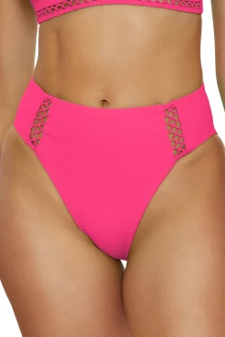 Becca by Rebecca Virtue High Leg|High Waist-Elise High Waist Bikini Bottom