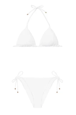 Vitamin A High Leg|Tie Side-Elle Tie Side Hipster Bikini Bottom