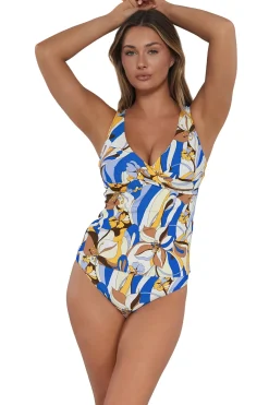 Sunsets Tank|Tankinis-Elsie Underwire Tankini Top (D+ Cup)
