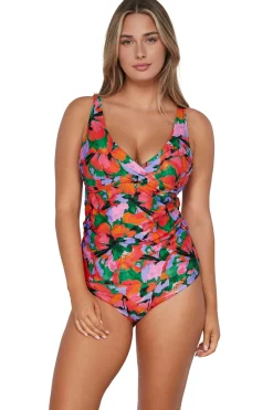 Sunsets Tank|Tankinis-Elsie Underwire Tankini Top (D+ Cup)