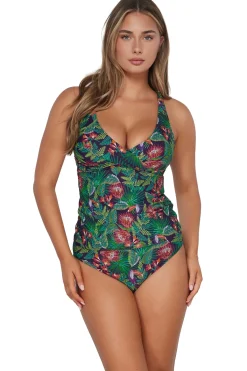 Sunsets Tank|Tankinis-Elsie Underwire Tankini Top (D+ Cup)