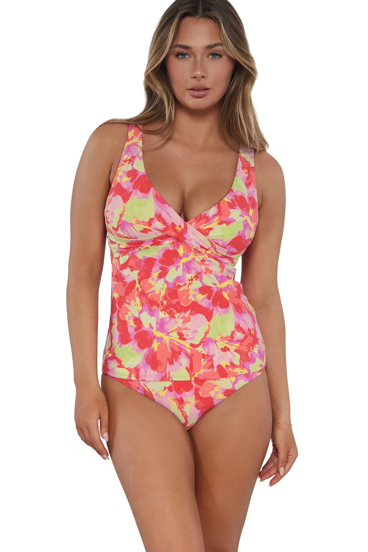 Sunsets Tank|Tankinis-Elsie Underwire Tankini Top (E-H Cup)