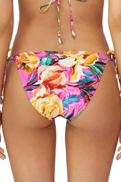 PQ Swim Tie Side|Hipster-Embroidered Tie Side Hipster Bikini Bottom
