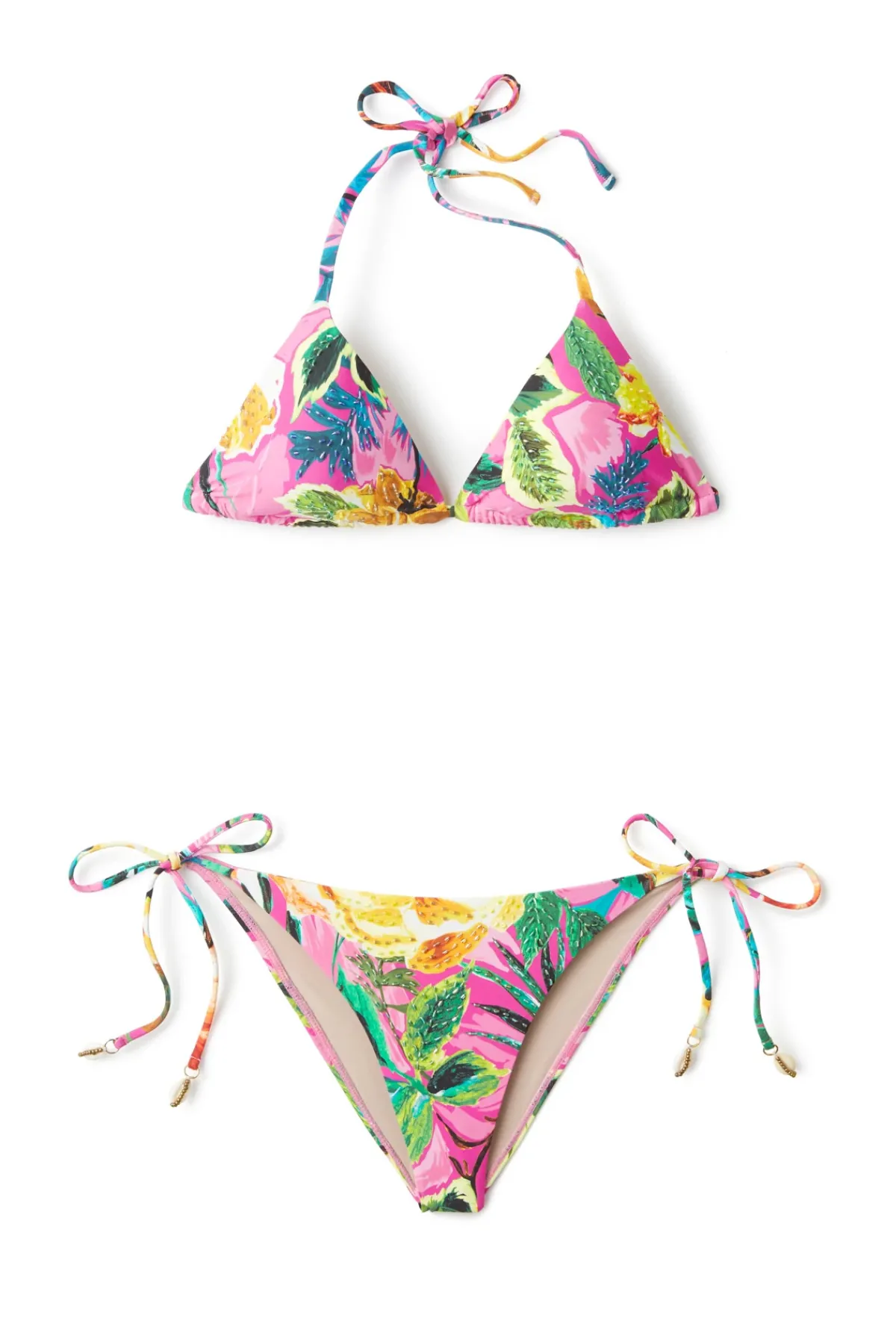 PQ Swim Tie Side|Hipster-Embroidered Tie Side Hipster Bikini Bottom