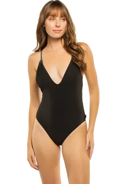 Shan Plunge|One Pieces-Emma Plunge One Piece Swimsuit