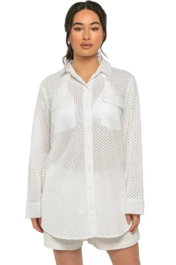 Tommy Bahama Matching Sets|Shirt Dresses-Eyelet Cove Boyfriend Shirt