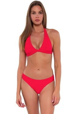 Sunsets Halter|Bikinis-Faith Banded Halter Bikini Top