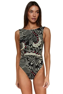 B. Swim High Neck|High Leg-Fata Morgana One Piece Swimsuit