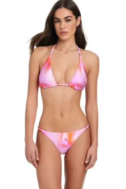 Red Carter Triangle|Halter-Flare Triangle Bikini Top