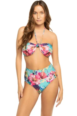 Cosita Linda Halter|Bandeau-Floral Bandeau Bikini Top