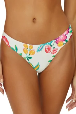 PQ Swim High Leg|Brazilian / Cheeky-Floral Brazilian Bikini Bottom