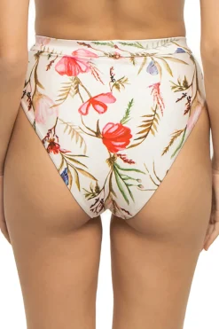 PatBo High Leg|High Waist-Floral High Waist Bikini Bottom