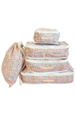Sunshine Tienda Bikini Bags|Bags-Floral Packing Cube Set