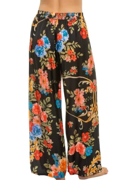 Johnny Was Bottoms-Floral Wrap Pants