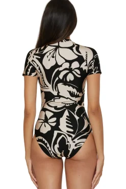 Trina Turk High Neck|Plunge-Florence One Piece Swimsuit