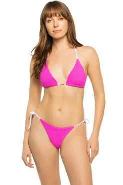 Despi Triangle|Halter-Foilie Triangle Reversible Bikini Top