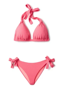 MaxSwim Tie Side|Hipster-Frankie Textured Tie Side Hipster Bikini Bottom