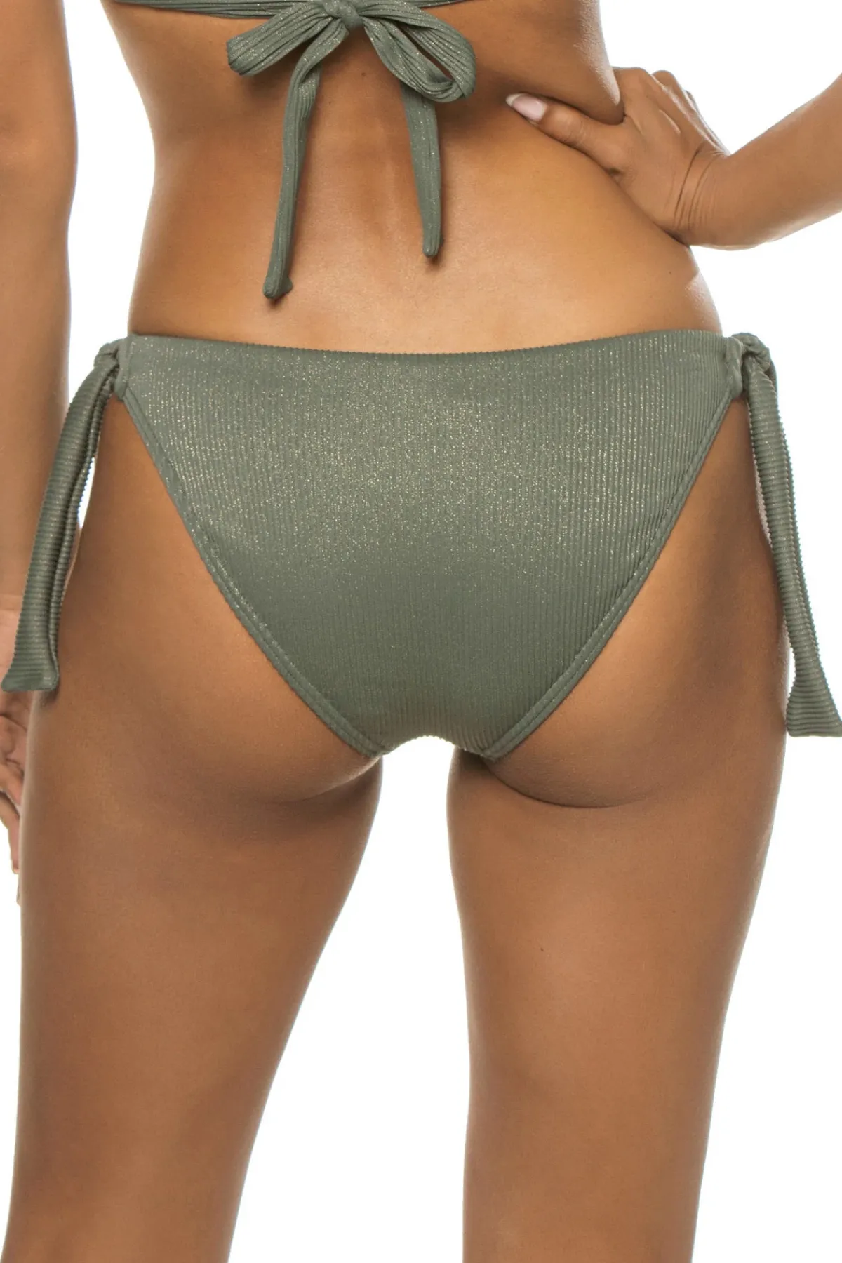 MaxSwim Tie Side|Hipster-Frankie Textured Tie Side Hipster Bikini Bottom