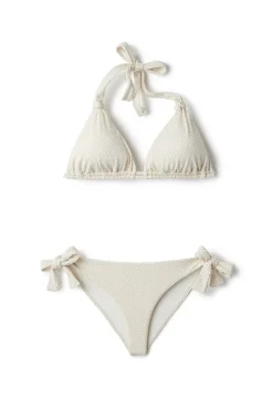 MaxSwim Tie Side|Hipster-Frankie Textured Tie Side Hipster Bikini Bottom