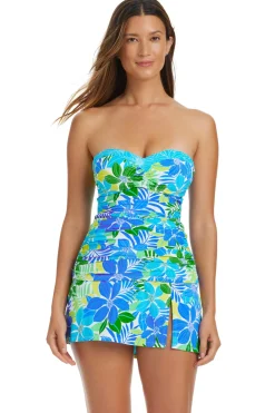 Bleu Rod Beattie Halter|Bandeau-Fresh Takes Bandeau Tankini Top